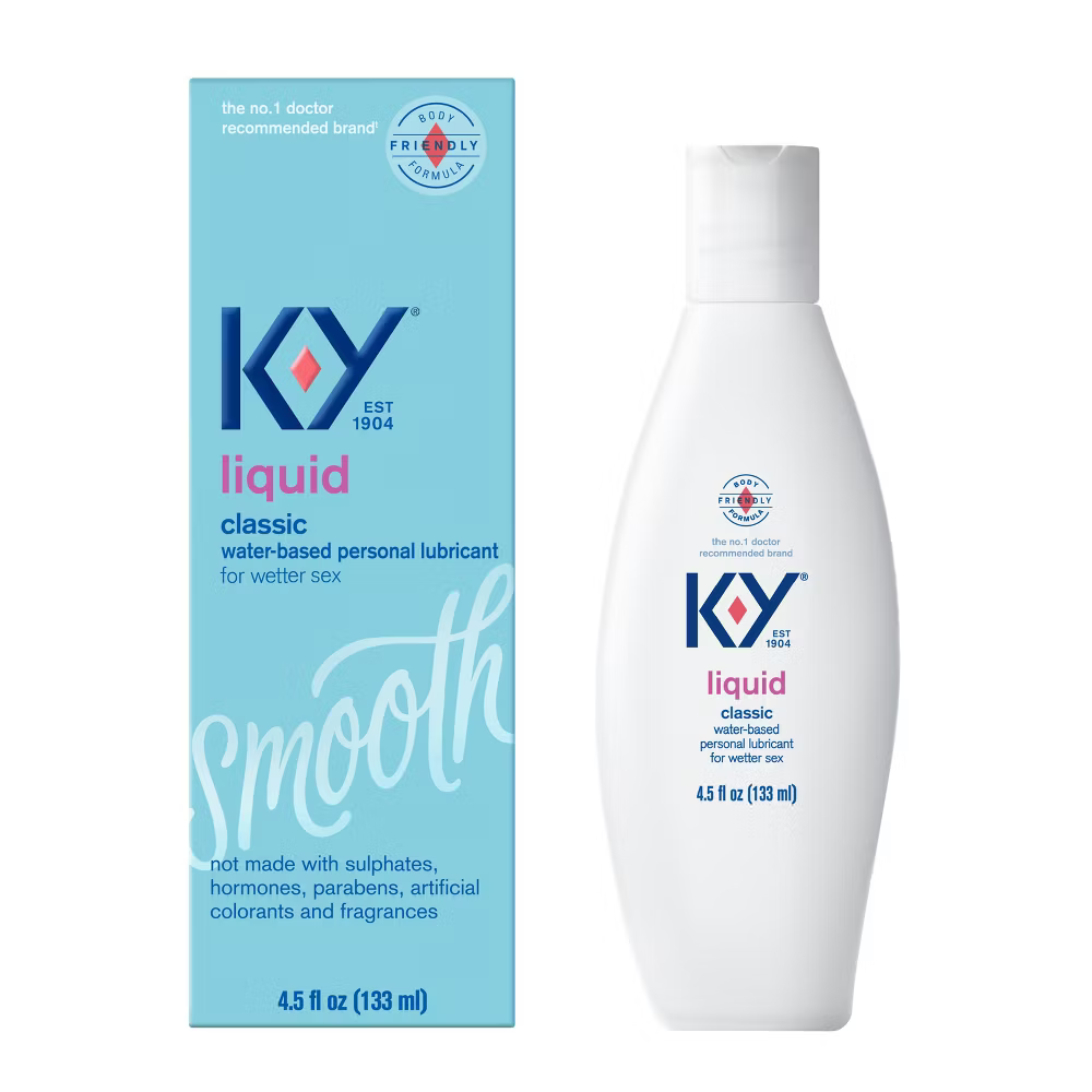 K-Y Liquid Water Based Natural Feeling Personal Lubricant - 5 Oz
